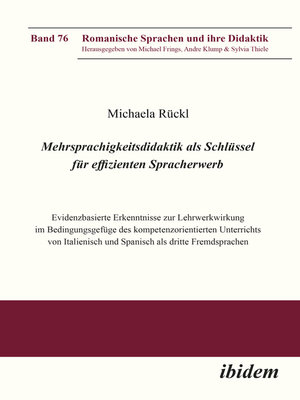 cover image of Mehrsprachigkeitsdidaktik als Schlüssel für effizienten Spracherwerb